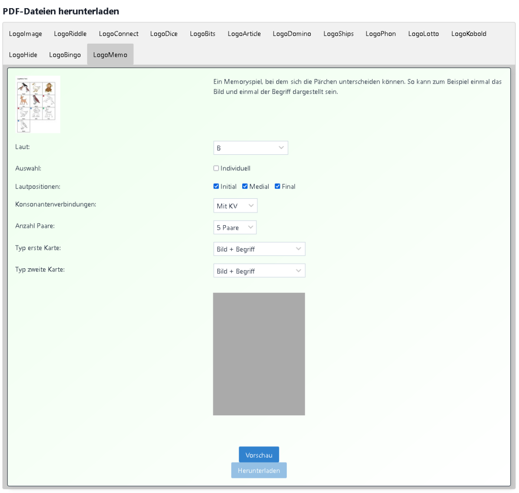 Hauptansicht von LogoWeb